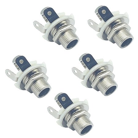 5 Jack Aberto mono P10 guitarra violao niquelado MXP CK100NI