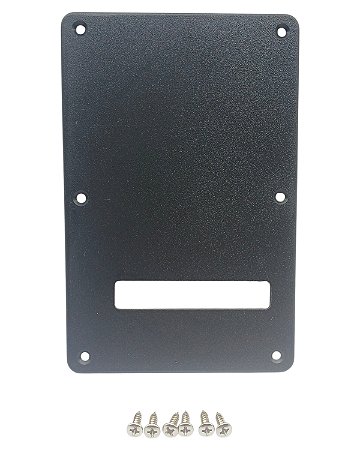 Tampa traseira preta MXP TT30 para guitarra strato