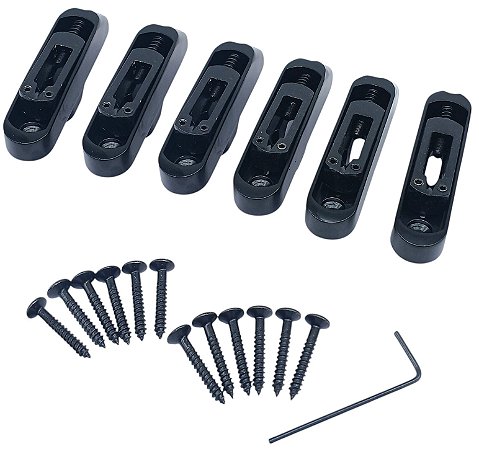 Ponte baixo 6 cordas preta monorail MXP BM96