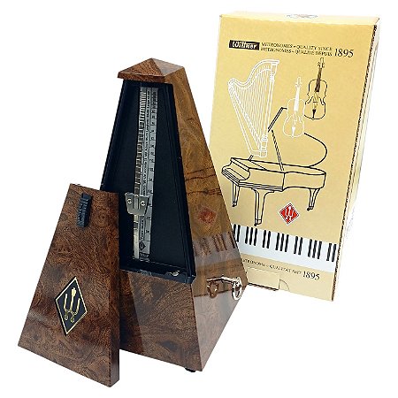 Metronomo Wittner Maelzel Series 845 Alemão mecanico Walnut