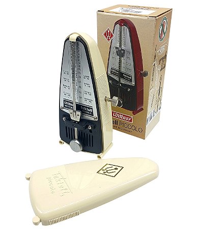 Metronomo Wittner piccolo alemao 832 Taktell mecanico Ivory