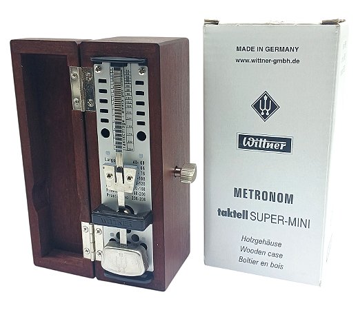 Metronomo Wittner Taktell Super-mini 880210 madeira mogno