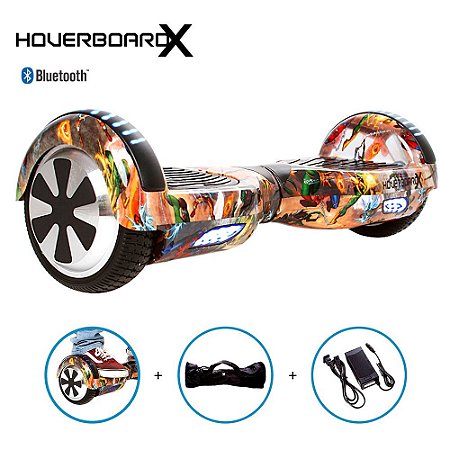 Hoverboard 6,5 Homem Aranha e Inimigos HoverboardX Bluetooth