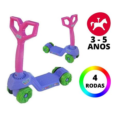 Brinquedo Infantil Super Divertido Mini Scooty Roxo Calesita