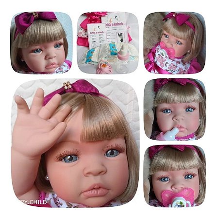 Boneca Bebê Reborn Real Princesa Newborn c Bolsa Maternidade - Chic Outlet  - Economize com estilo!