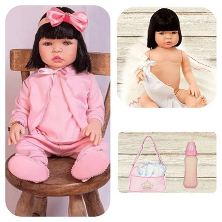 Boneca Bebe Tipo Reborn Completa Barata Com 22 Acessorios - Chic Outlet -  Economize com estilo!