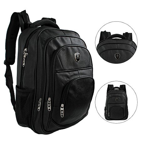 Mochila p/ Notebook Masculina Bolsa Grande Reforçada Fashion