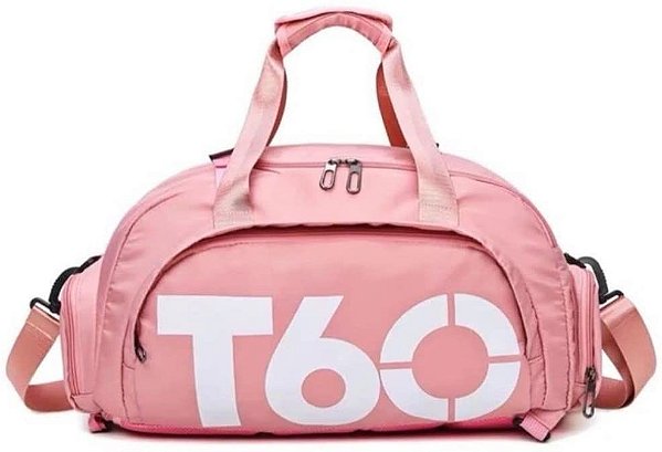 T60 Bolsa Academia Transversal Com Compartimentos