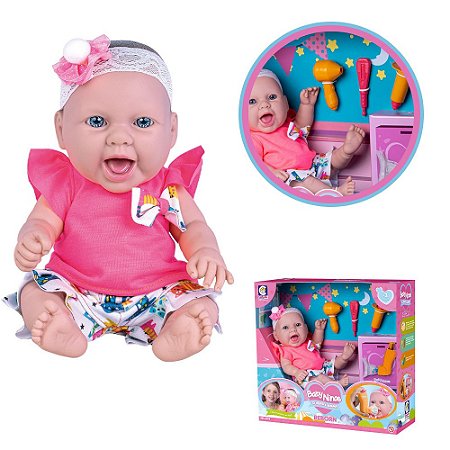 Boneca Bebê Com Amor 48cm Emite Sons De Bebezinho 258 - Super Toys em  Promoção na Americanas