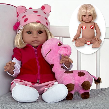 Boneca Bebê Reborn Barata Siliconada Linda Baby Dolls Loira - Chic Outlet -  Economize com estilo!