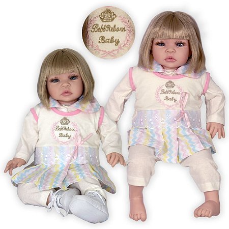 Boneca Baby Reborn Com Jogo de Roupa de Arco-Iris Realista - Chic