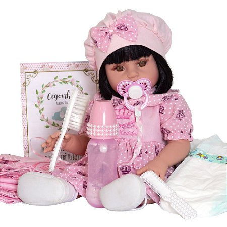 Boneca Bebe Reborn Silicone Menina Realista com Acessórios - Chic Outlet -  Economize com estilo!