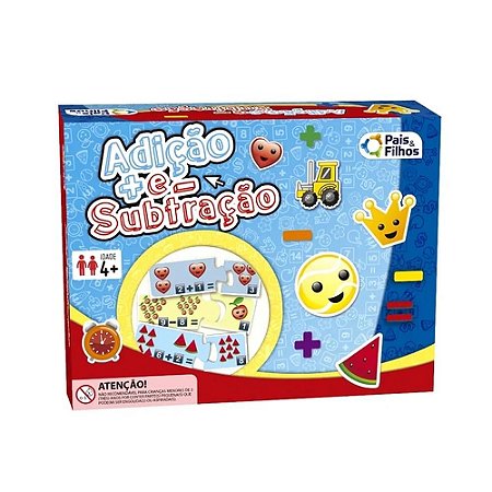 Brinquedo Infantil Jogo De Adição e Subtração Pais & Filhos