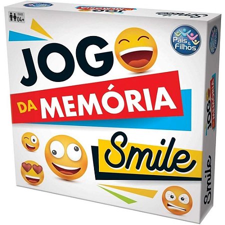 Brinquedo Infantil Jogo Da Memória Smile 40 Peça Pais&Filhos