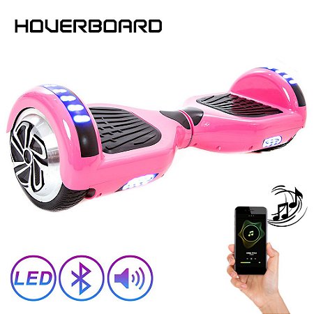 Hoverboard 6,5 Polegadas Rosa Hoverboard Scooter Elétrico