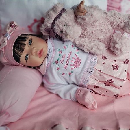 Boneca Bebê Reborn Real Princesa Morena : : Brinquedos e Jogos