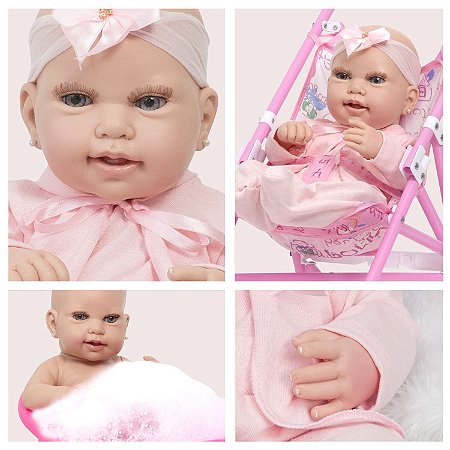 Vestido de boneca infantil, roupa para boneca baby reborn de 43cm