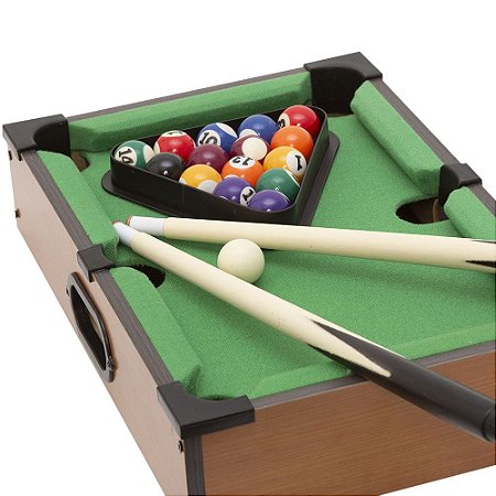 Mesa de bilhar sinuca infantil em madeira grande 52cm com pezinhos de chao  e mesa snooker crianças - MAKEDA - Sinuca / Bilhar Infantil - Magazine Luiza