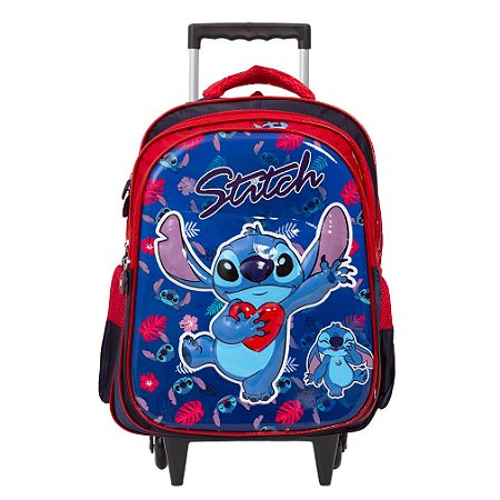 Mochila Infantil Stitch 3D Azul