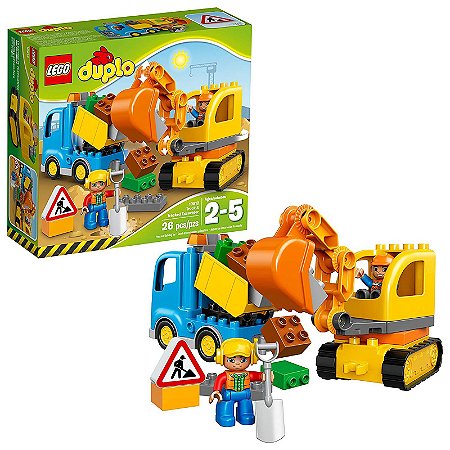 10812 - Lego Duplo Kit Brinquedo de Construção com Escavadeira