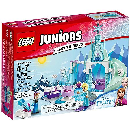 10736 - Lego Juniors O Pátio de Recreio Gelado de Anna e Elsa