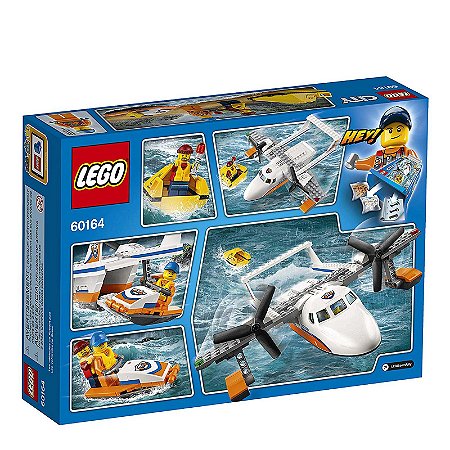 60164 - Lego City Kit de Construção Avião de Salvamento Marítimo da Guarda Costeira
