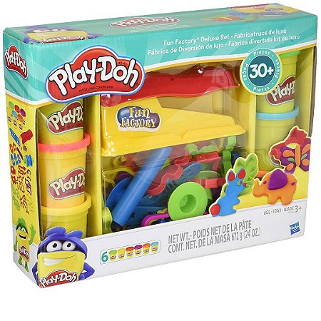 Conjunto Funcional Play-Doh Com Massinha de Modelar e Peçinhas Para Modelar