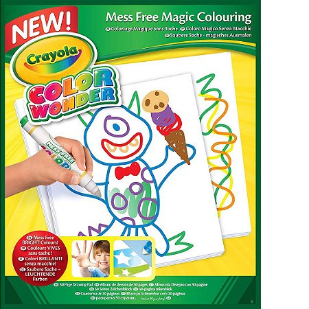 Refil de Folhas Color Wonder Crayola Infantil Com 30 Folhas