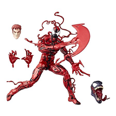 Boneco Venom Marvel  Série Legends Carnage com Partes de Montar