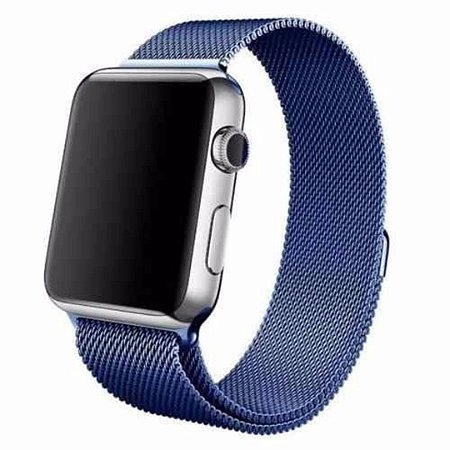 Pulseira Milanese Magnética Para Apple Watch 42mm - Azul