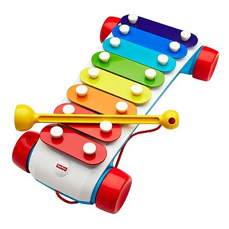 Brinquedo Infantil Fisher Price Instrumento Xilofone Para Bebê