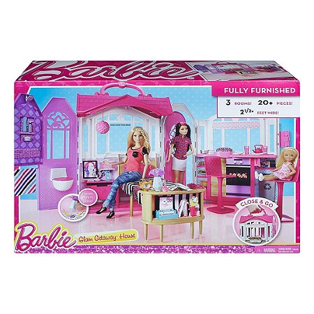 Kit Casa de Ferias Maleta da Barbie Infantil Glam Getaway
