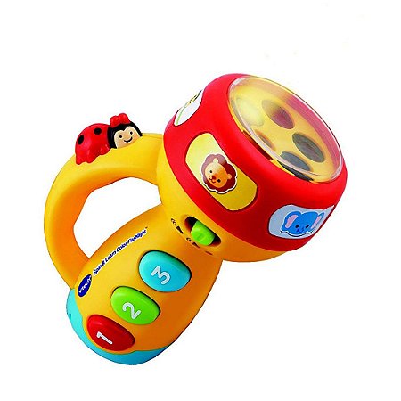 Lanterna Infantil VTech Brinquedo Educativo com Musicas para Crianças