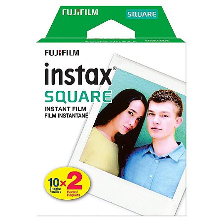 Filme Instantâneo Instax Square Película Com 20 Poses Fujifilm