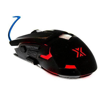 Mouse Gamer USB 7 Botões 3200dpi Com Iluminação Led Gm-720 X Soldado