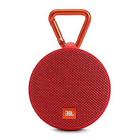 Caixa de Som Bluetooth JBL Speaker Portátil Clip 2 Vermelha