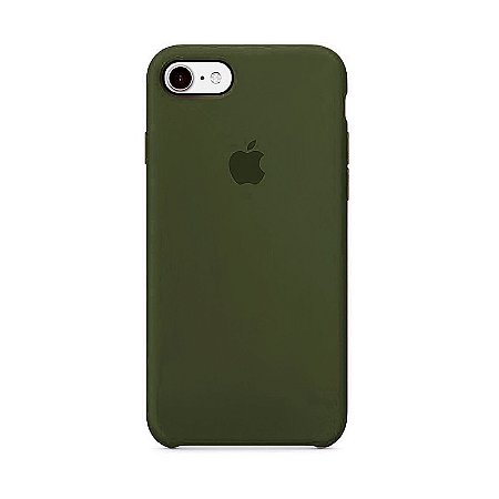 Capa para iPhone 6 e 6s Silicone Case Apple Verde Musgo