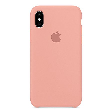 Capa Iphone X Silicone Case Apple Rosa Bebê