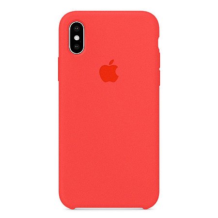 Capa Iphone X Silicone Case Apple Pink