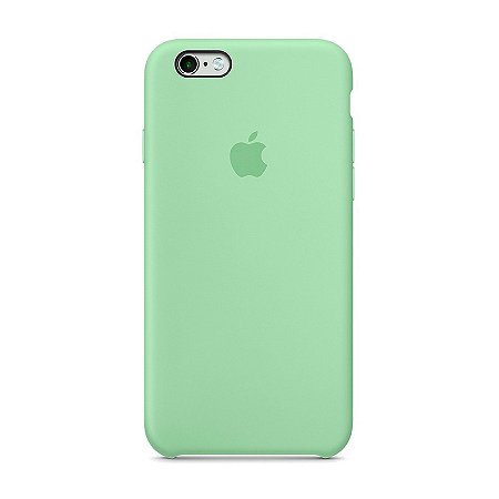 Capa Iphone SE Silicone Case Apple Verde Água