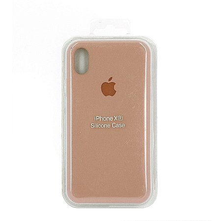 Capa Iphone XR Silicone Case Apple Salmão