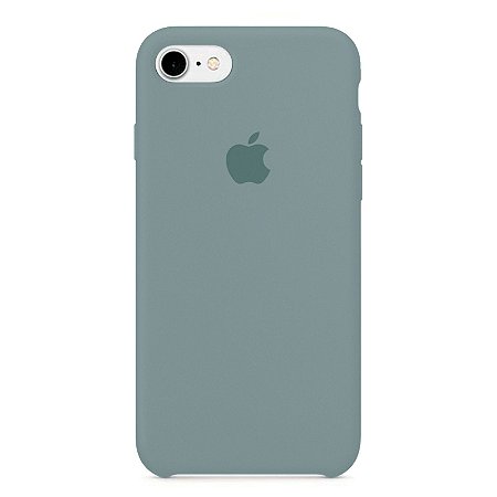 Capa Iphone 7/8 Silicone Case Apple Cinza