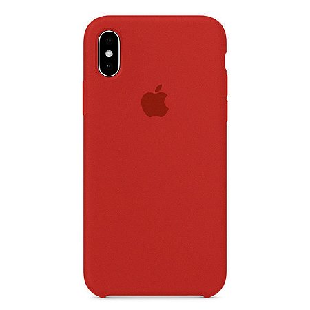 Capa Iphone X Silicone Case Apple Cereja