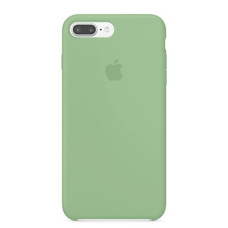 Capa para iPhone 8 Plus e 7 Plus em Silicone Apple Verde