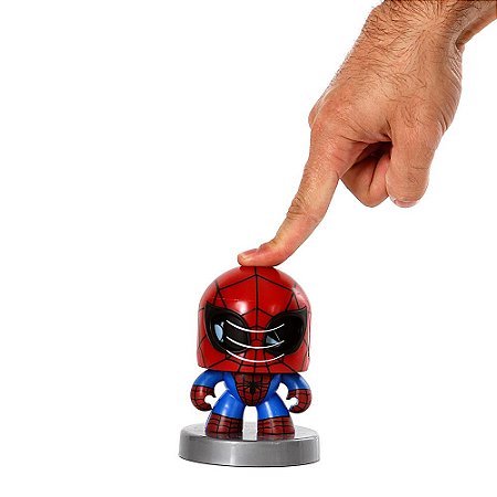 Boneco Homem Aranha Funko Pop Spider Man Mighty Muggs Vingadores Marvel