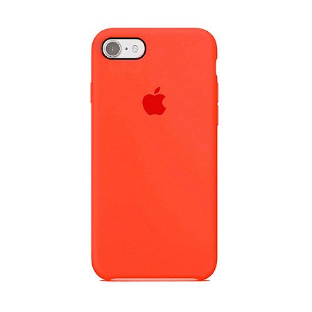 Capa para iPhone 6s Plus em Silicone Apple Laranja