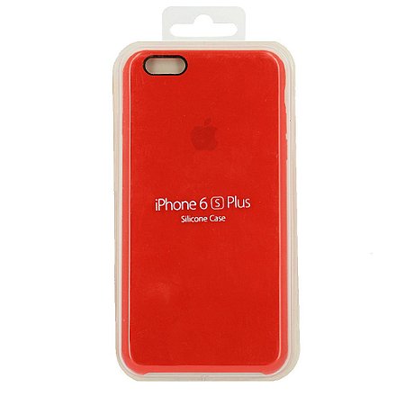 Capa para iPhone 6s Plus em Silicone Apple Vermelho