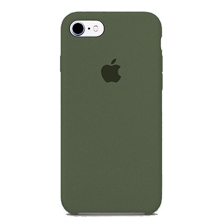 Capa Iphone 7/8 Silicone Case Apple Cinza