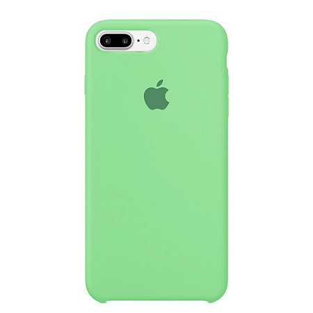 Capa Iphone 7/8 Plus Silicone Case Apple Verde Água