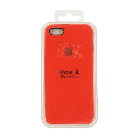 Capa Iphone SE Silicone Case Apple Vermelho